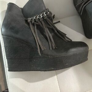 Dark grey booties